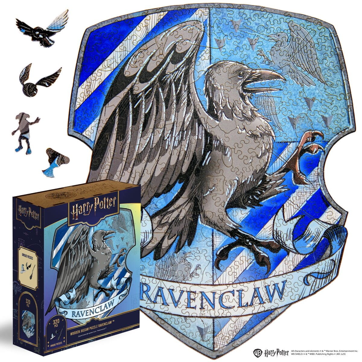 Wooden jigsaw puzzle Harry Potter Ravenclaw™ Crest - Woods Story