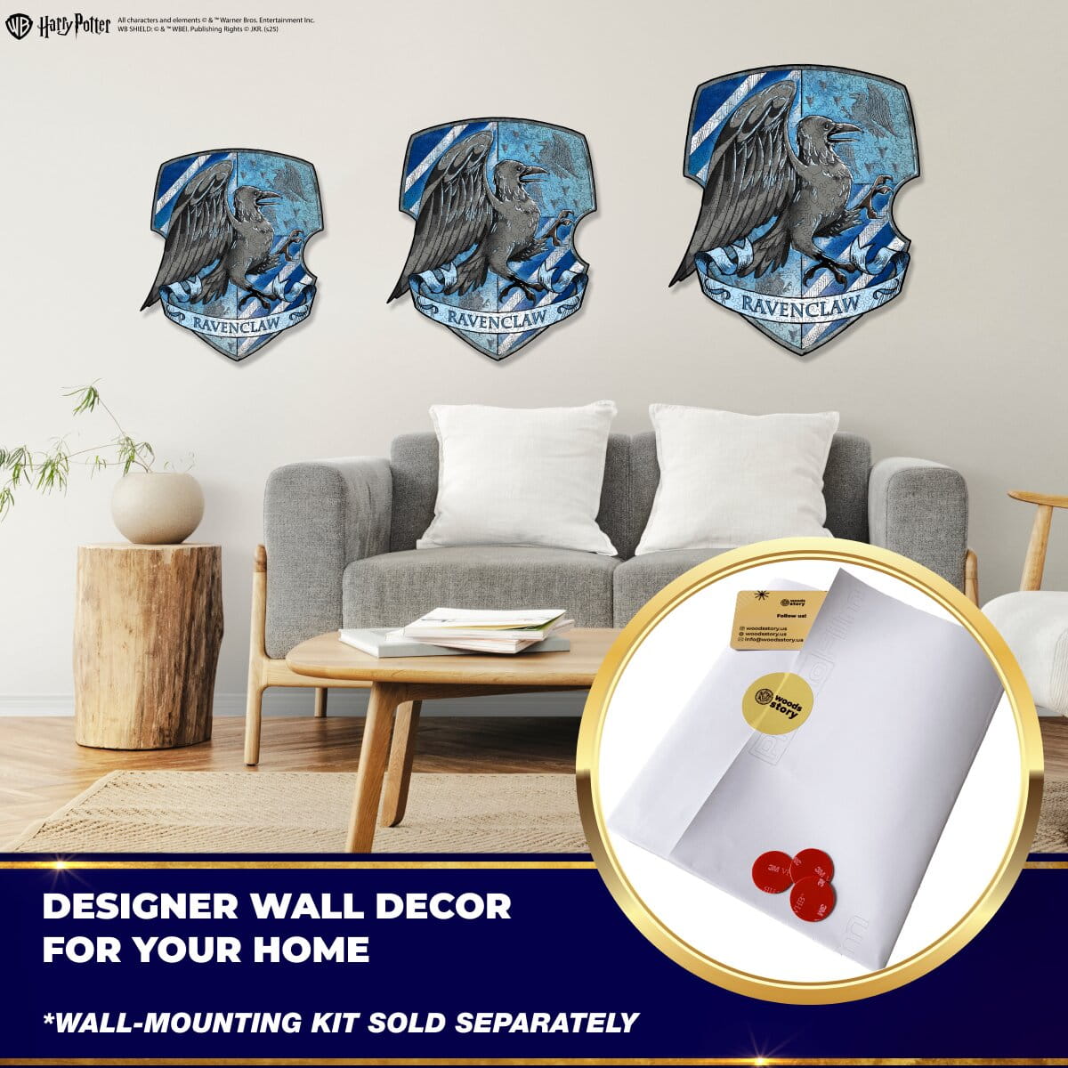 Wooden jigsaw puzzle Harry Potter Ravenclaw™ Crest - Woods Story