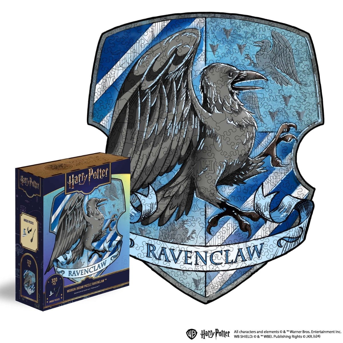 Wooden jigsaw puzzle Harry Potter Ravenclaw™ Crest - Woods Story