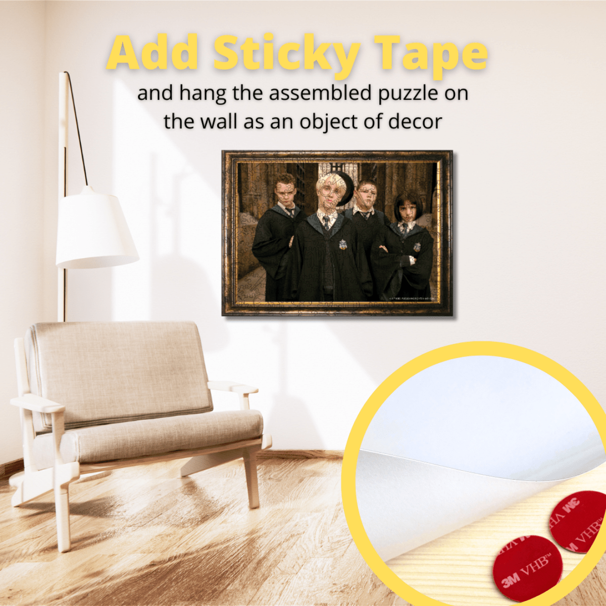 Wooden jigsaw puzzle Harry Potter Slytherin™ students - Woods Story