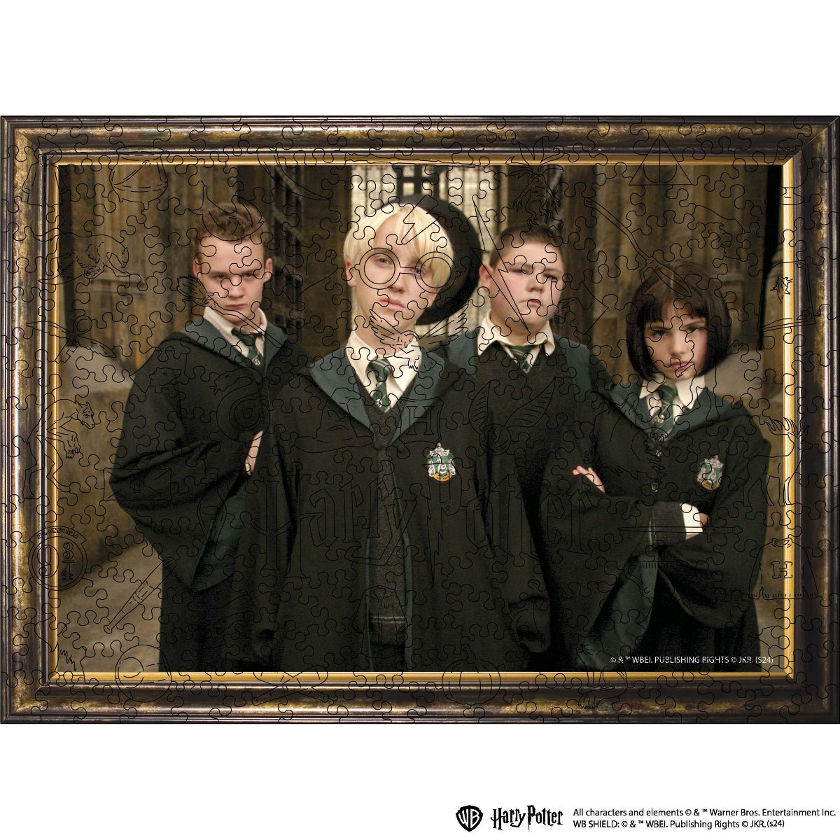 Wooden jigsaw puzzle Harry Potter Slytherin™ students - Woods Story