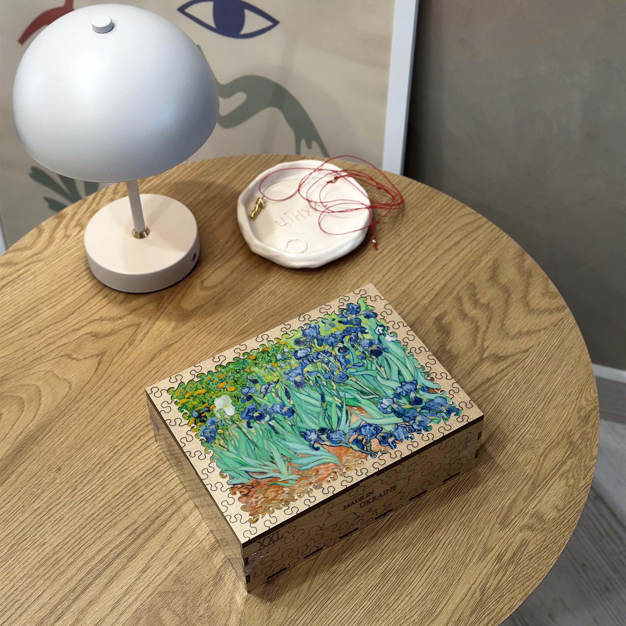 Wooden Jigsaw Puzzle Irises (Vincent Van Gogh) - Woods Story
