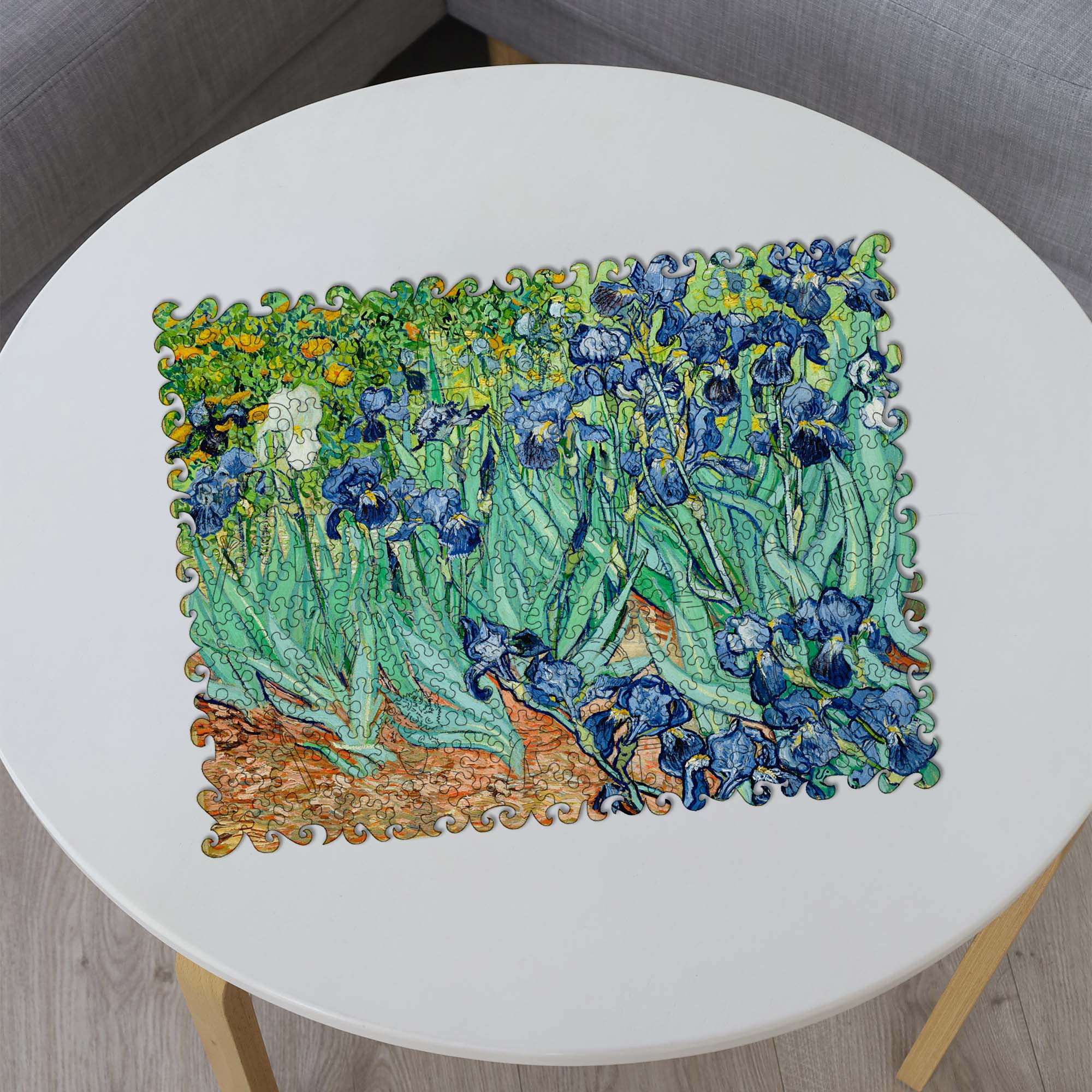 Wooden Jigsaw Puzzle Irises (Vincent Van Gogh) - Woods Story