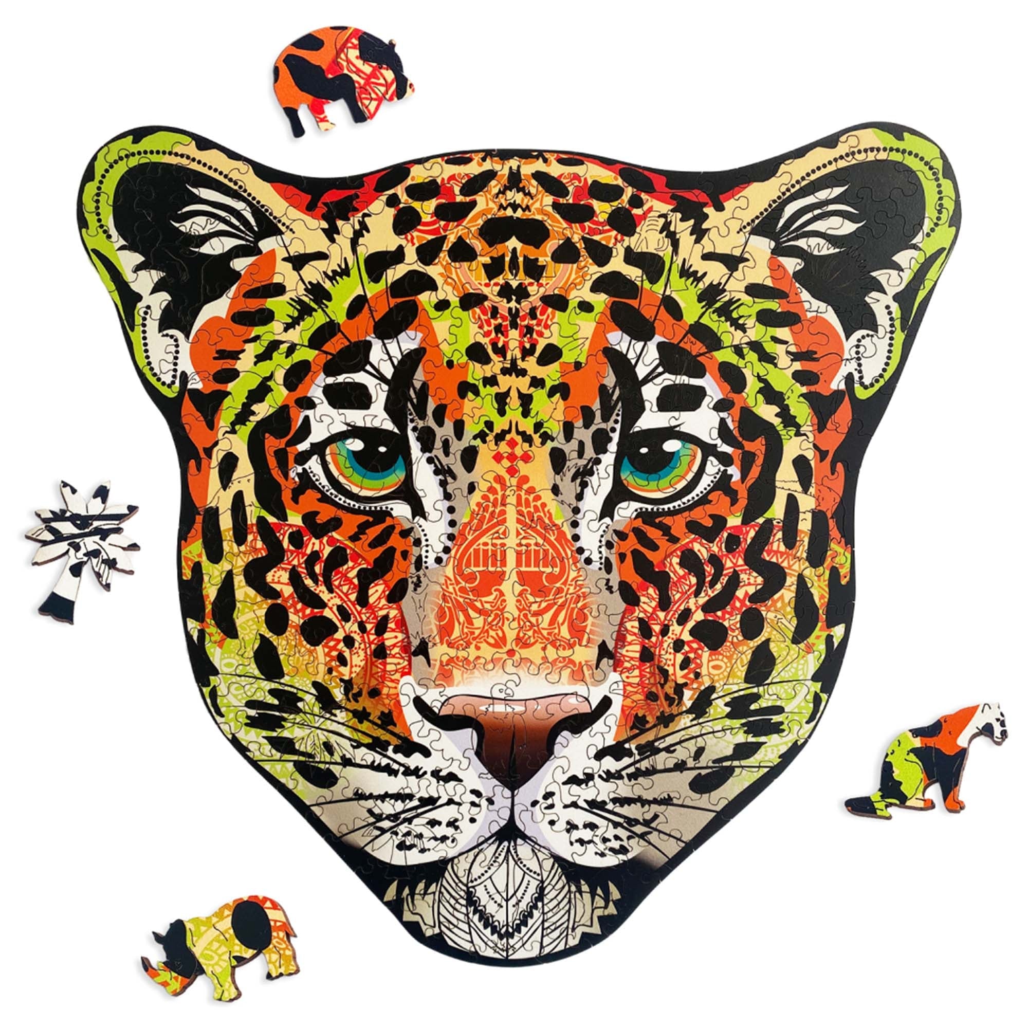 Wooden Jigsaw Puzzle Leopard - Woods Story