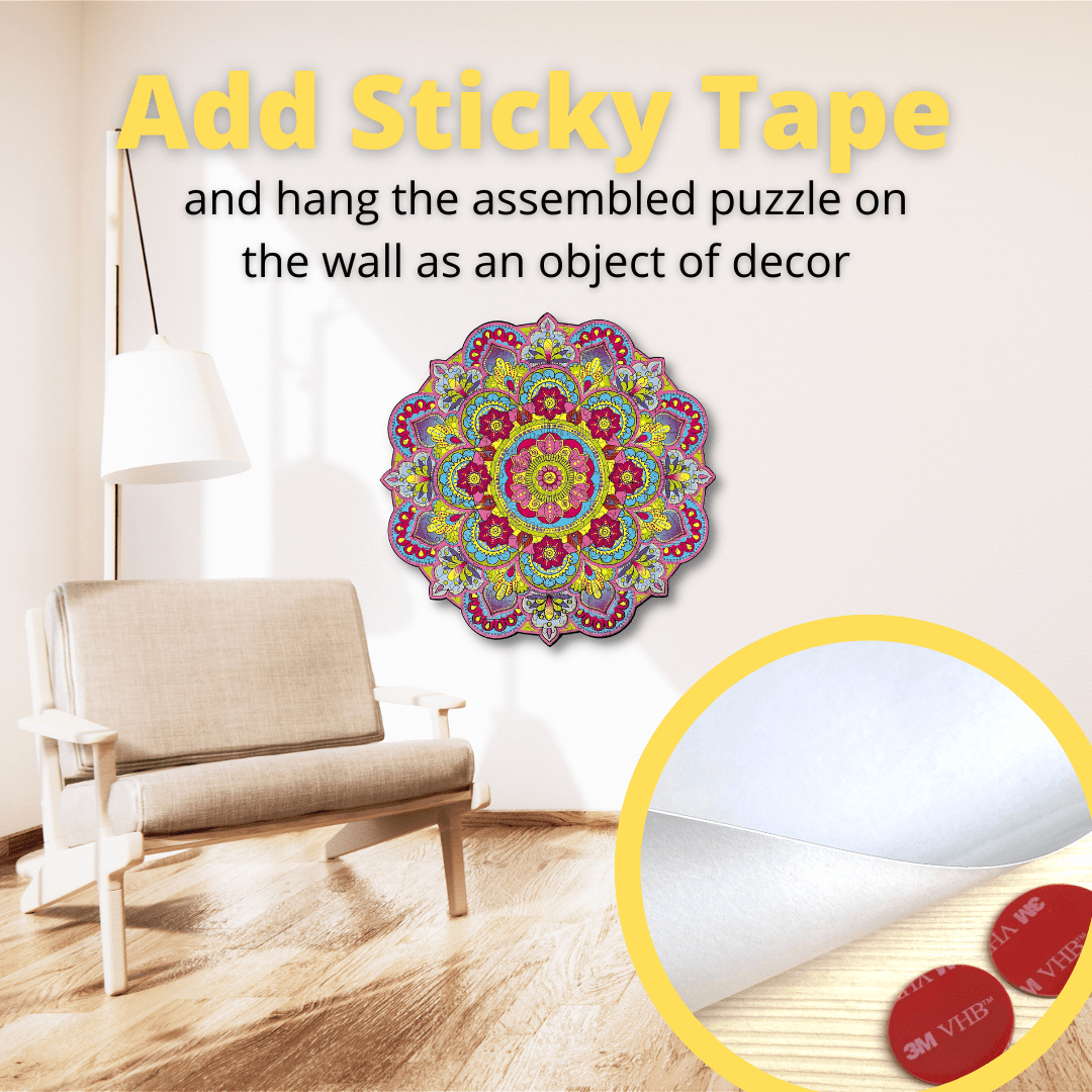 Wooden Jigsaw Puzzle Mandala - Woods Story