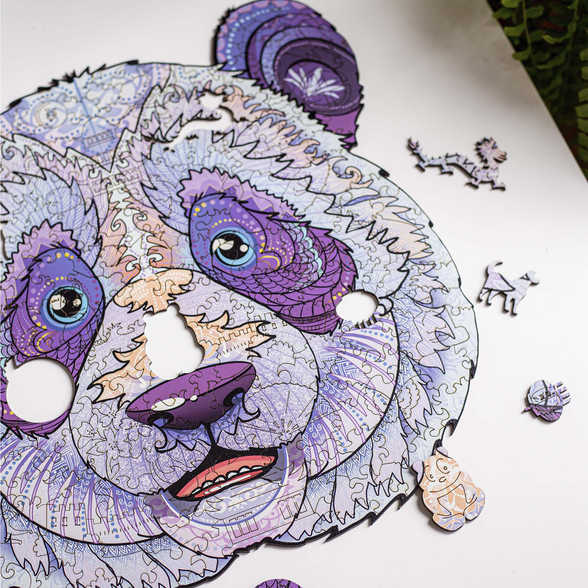 Wooden Jigsaw Puzzle Panda - Woods Story