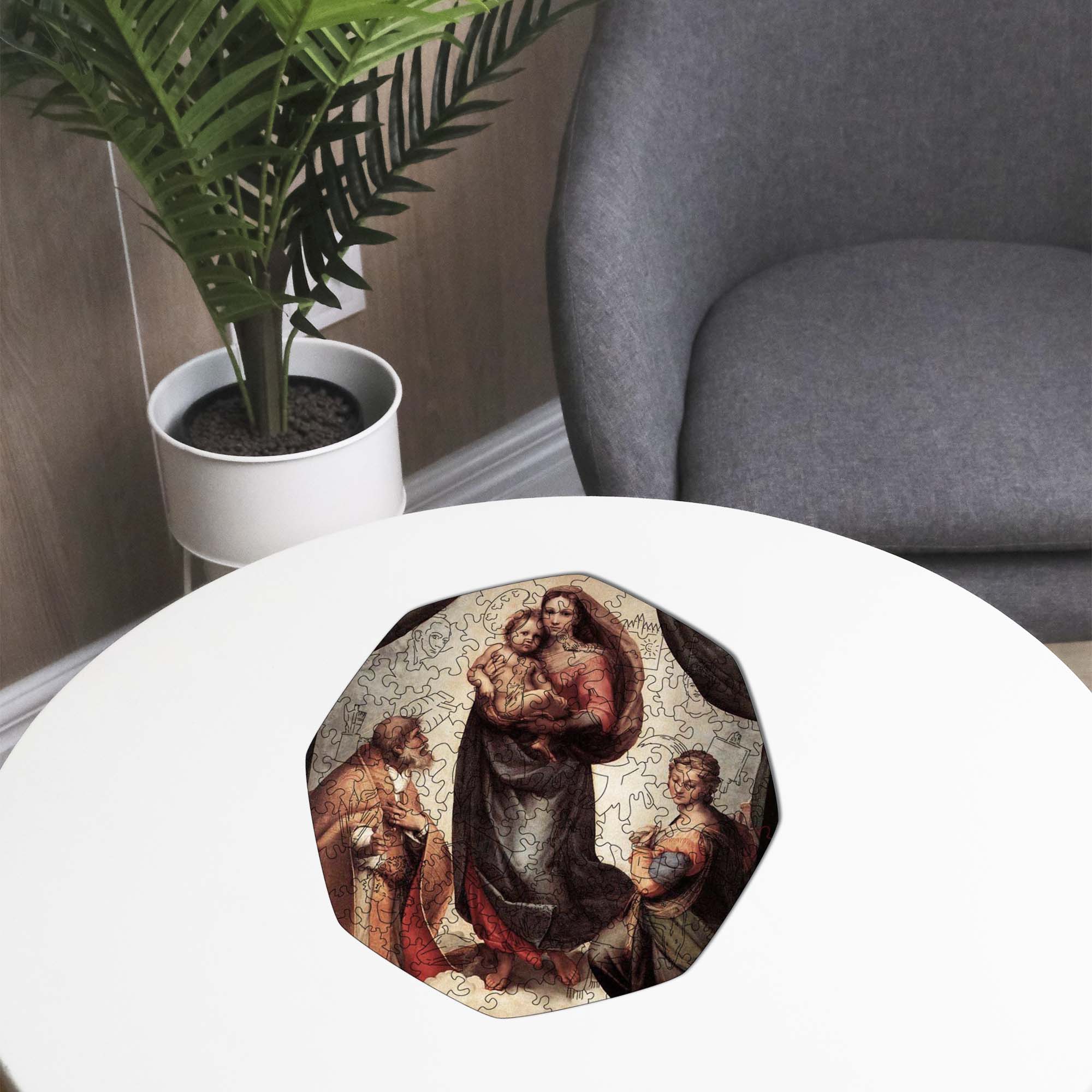 Wooden Jigsaw Puzzle Sistine Madonna (Raphael Santi) - Woods Story