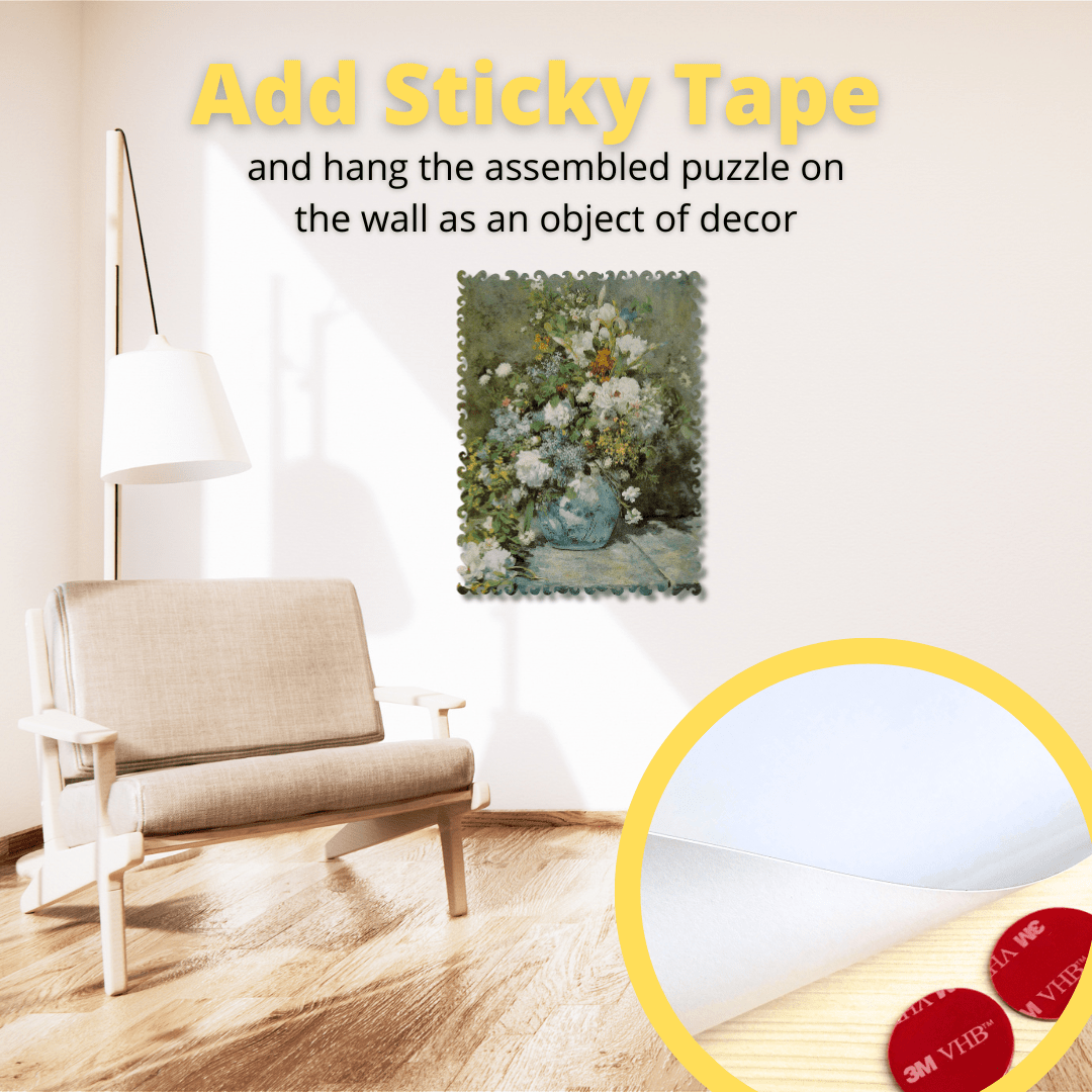 Wooden Jigsaw Puzzle Spring Bouquet (Renoir) - Woods Story
