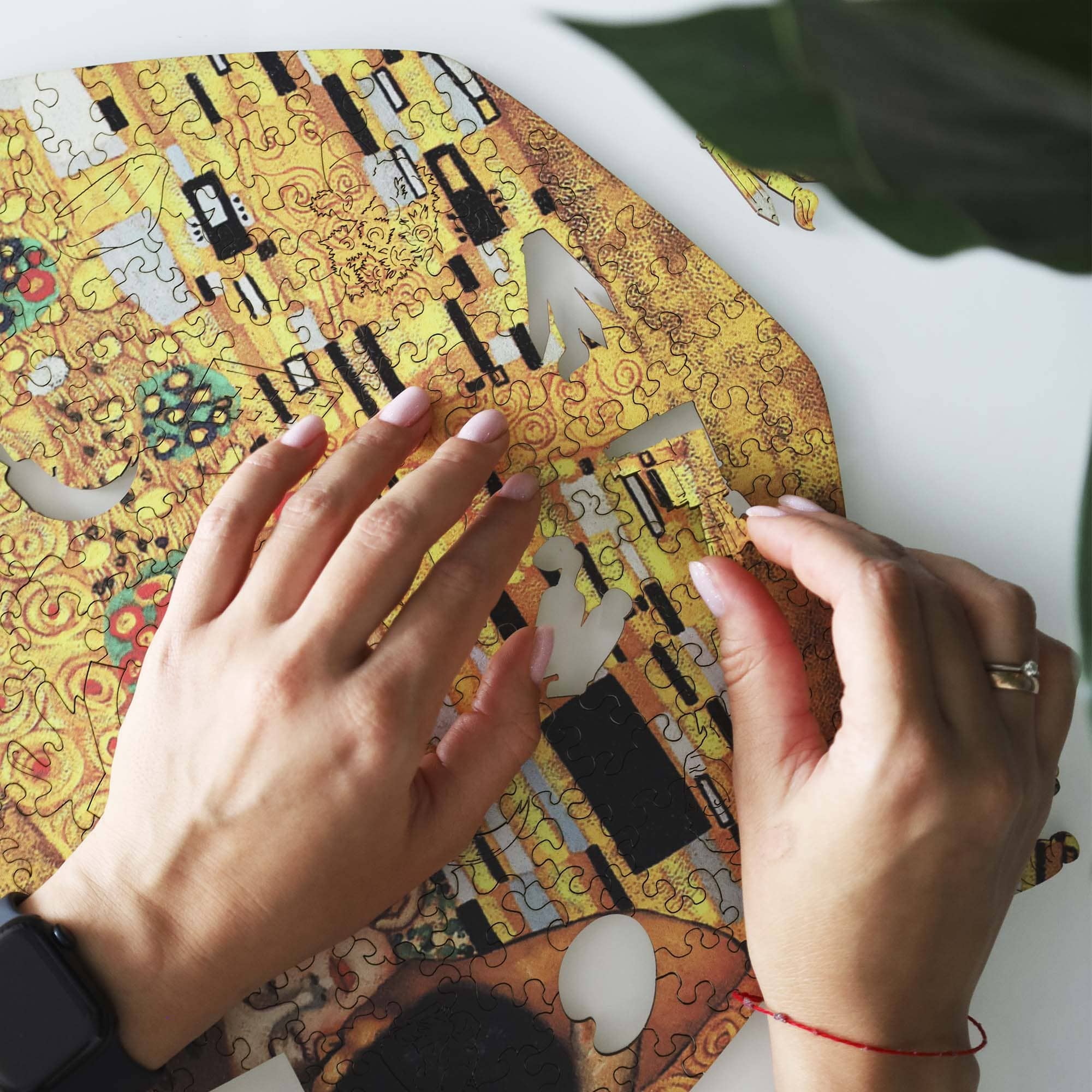 Wooden Jigsaw Puzzle The Kiss (Gustav Klimt) - Woods Story