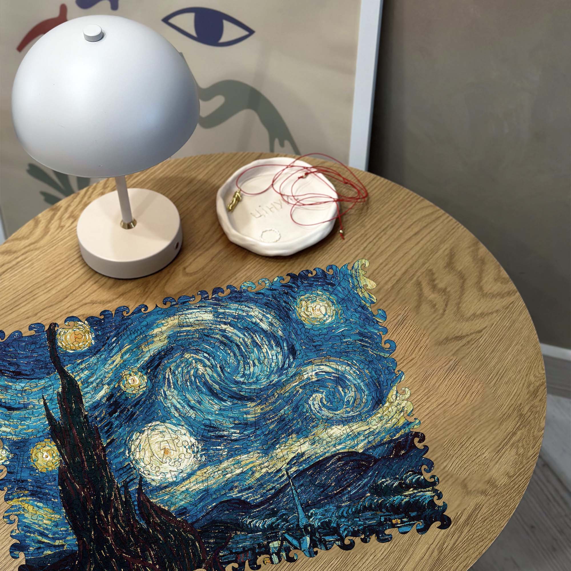 Wooden Jigsaw Puzzle The Starry Night (Vincent van Gogh) - Woods Story