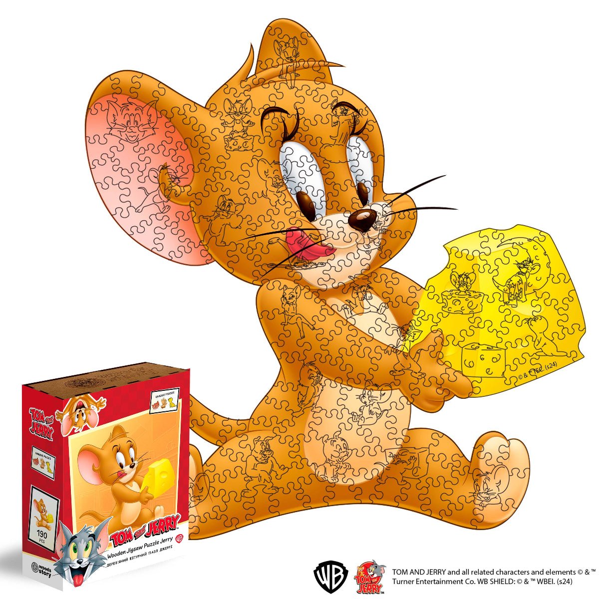 Wooden jigsaw puzzle Tom&Jerry™ Jerry - Woods Story