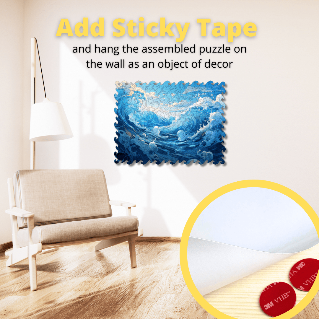 Wooden Jigsaw Puzzle Water - Woods Story