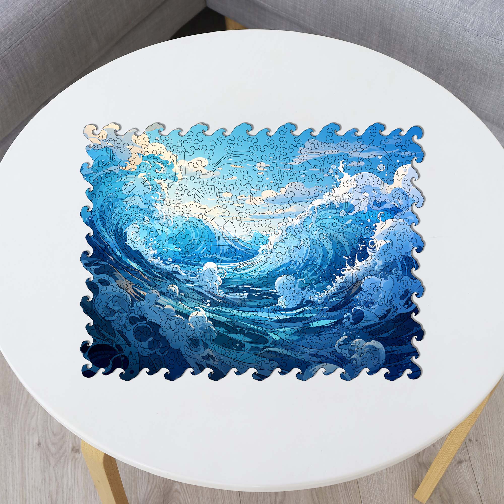 Wooden Jigsaw Puzzle Water - Woods Story