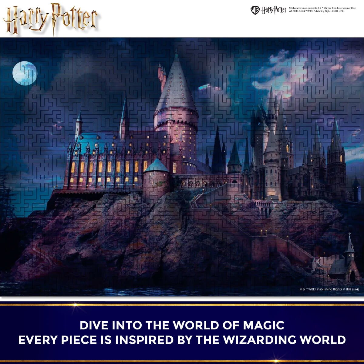 Wooden Maze Puzzle Harry Potter™ Hogwarts Castle Night - Woods Story