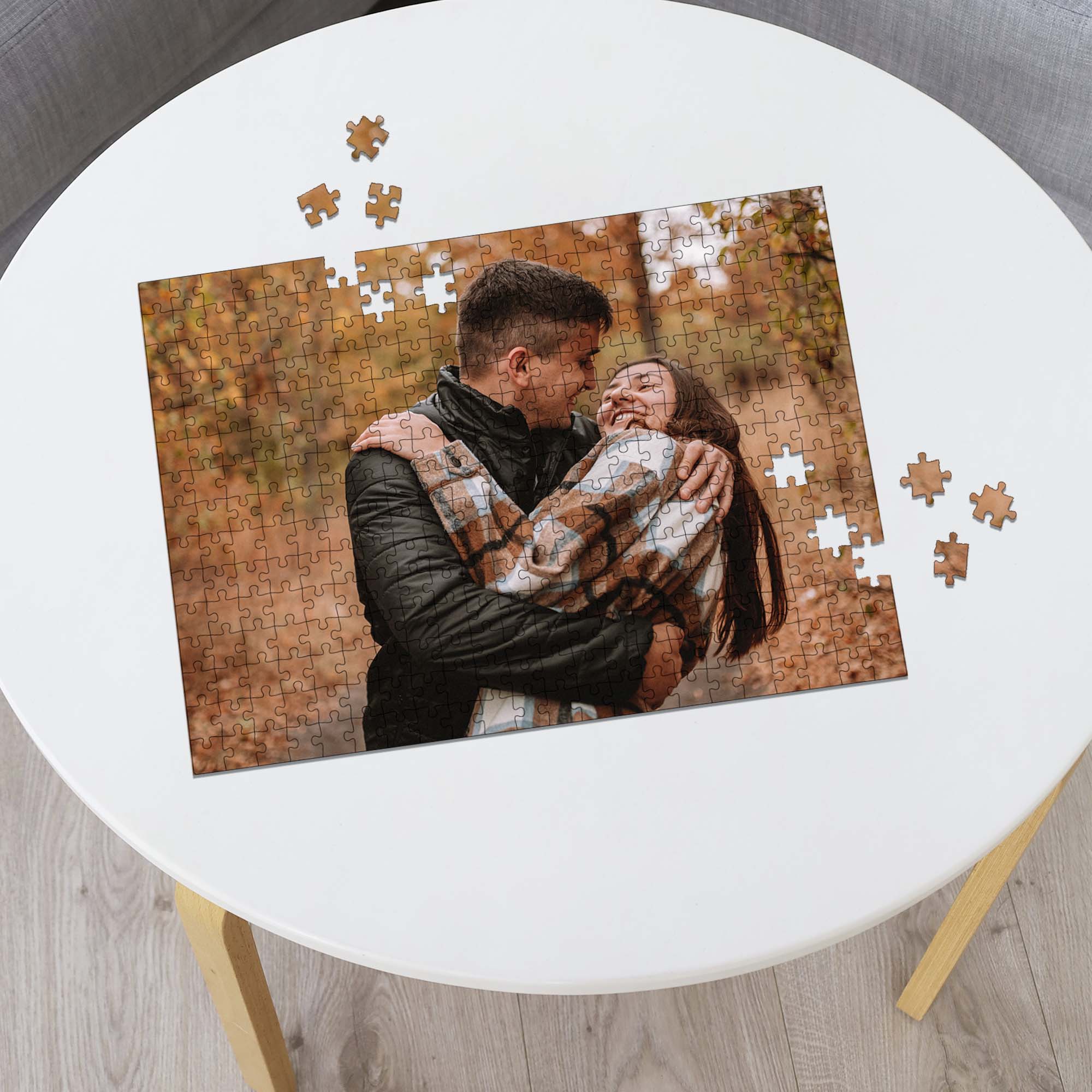 Wooden Personalized Photo Puzzle - Classic - Woods Story