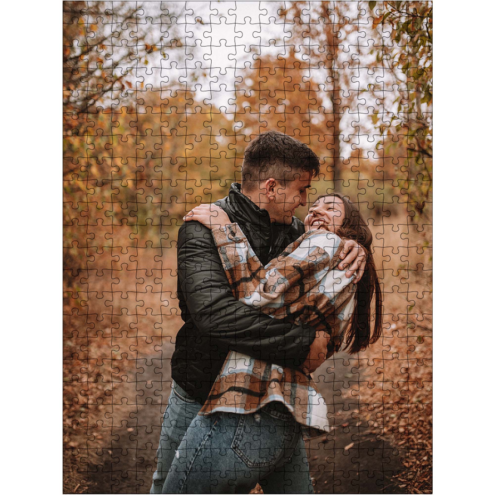 Wooden Personalized Photo Puzzle - Classic - Woods Story