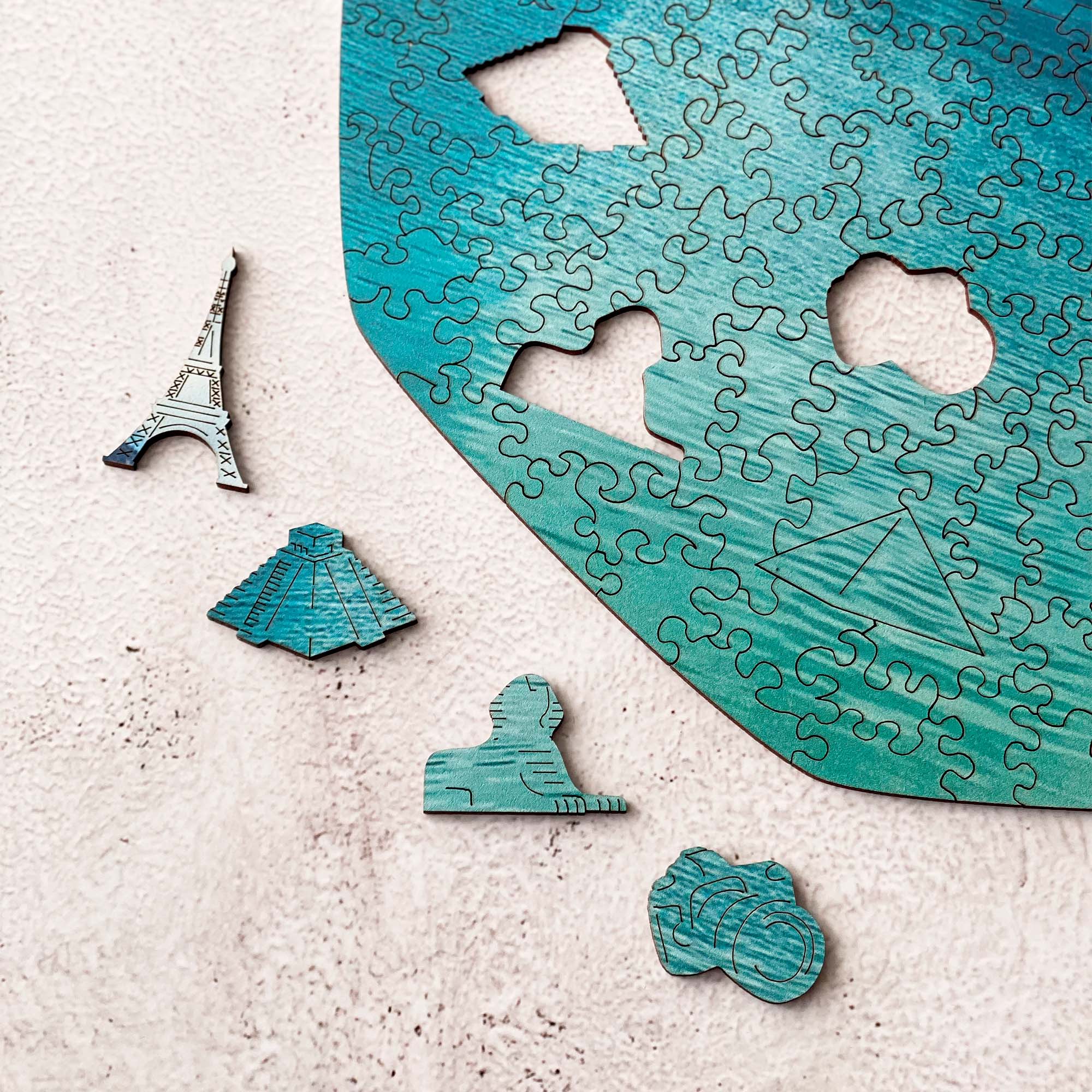 Custom Wooden Jigsaw Puzzle Photo Puzzle - Travel