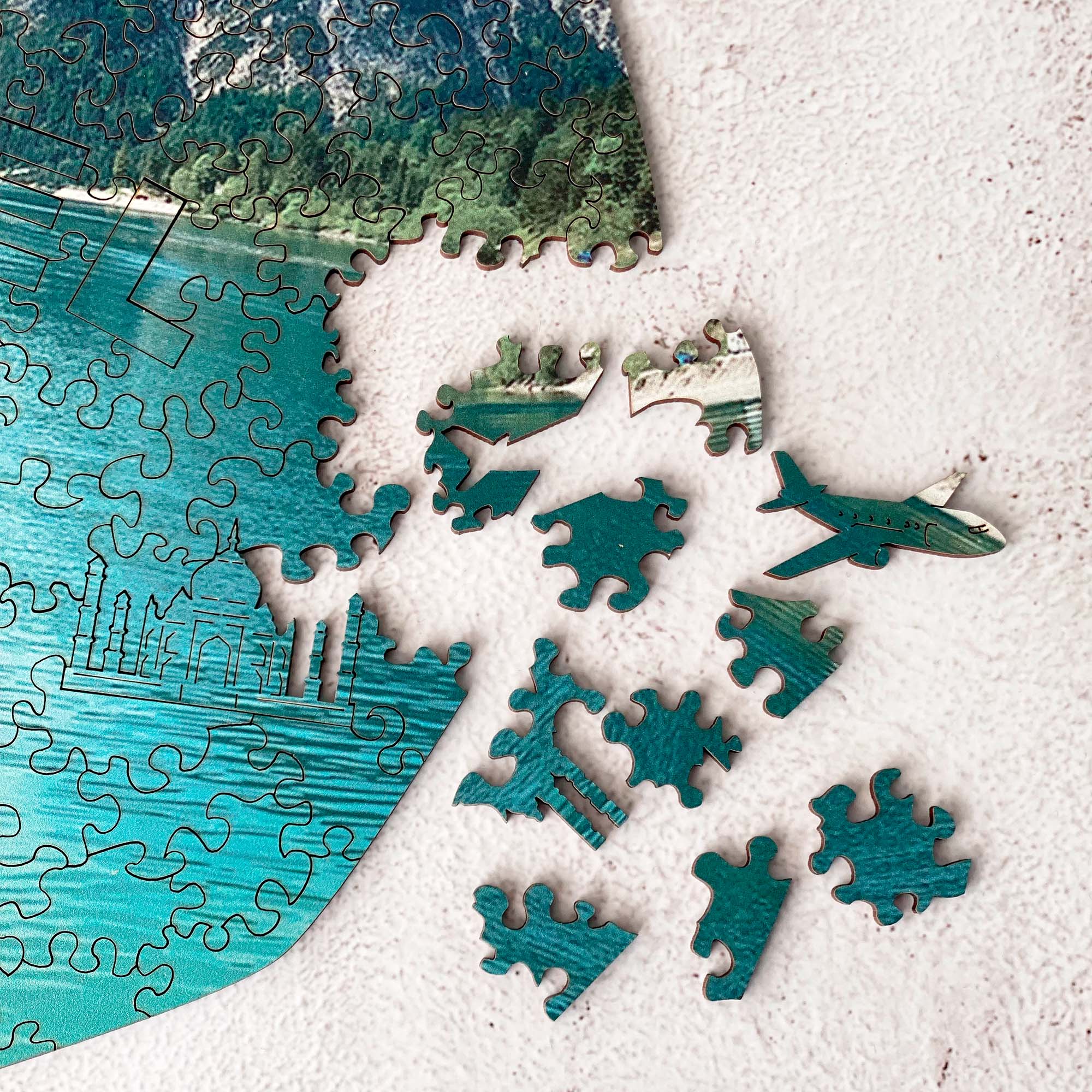 Custom Wooden Jigsaw Puzzle Photo Puzzle - Travel