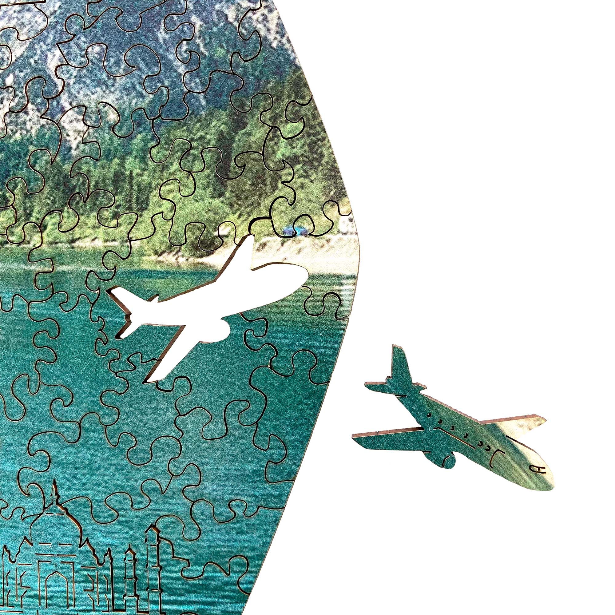 Custom Wooden Jigsaw Puzzle Photo Puzzle - Travel