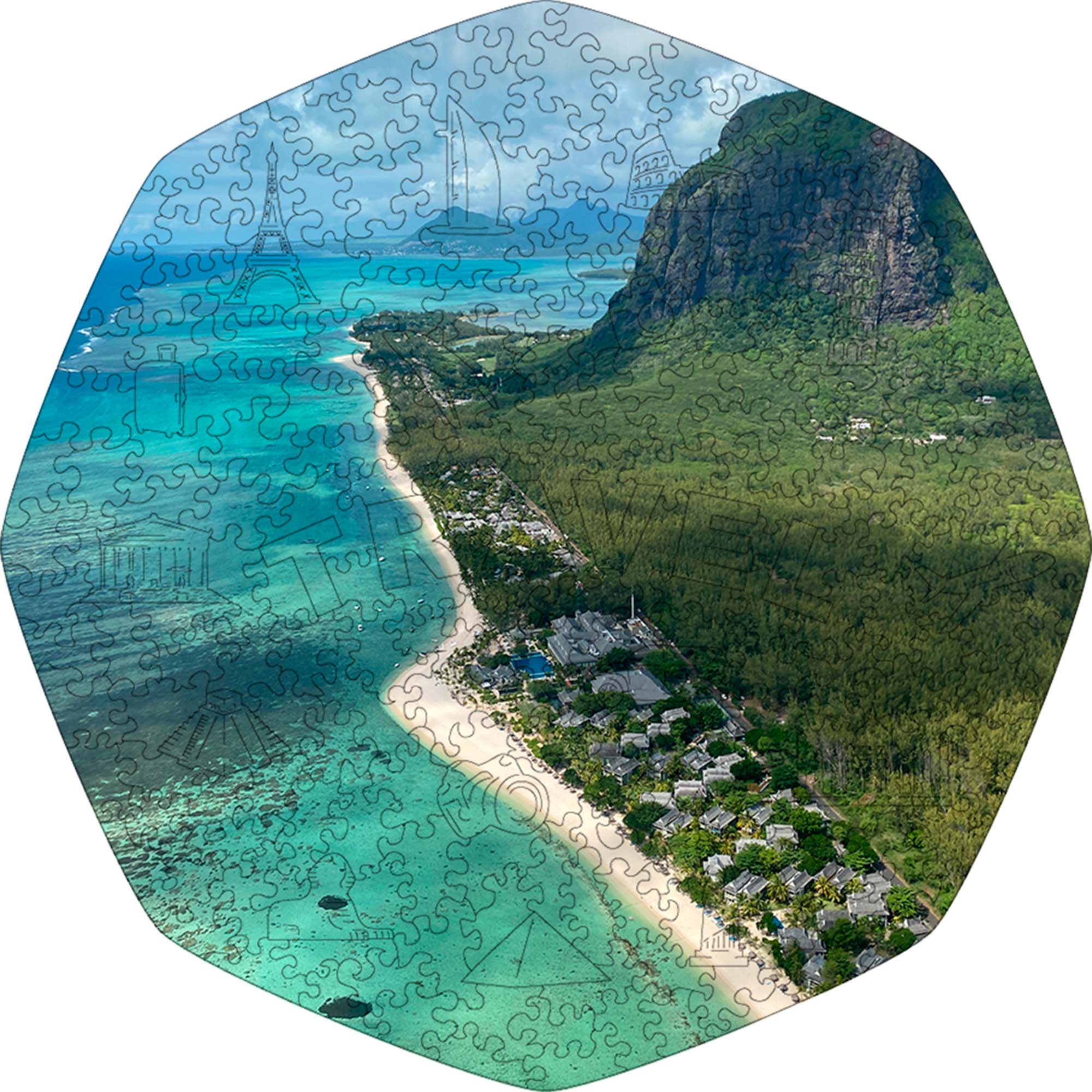 Custom Wooden Jigsaw Puzzle Photo Puzzle - Travel