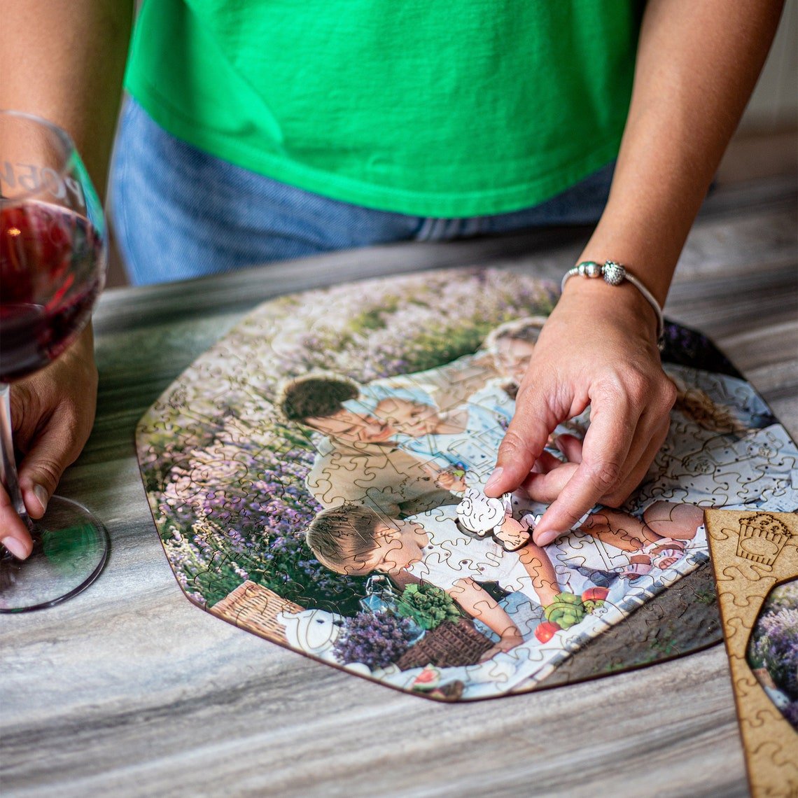 Custom Wooden Puzzle - Family - Woods Story