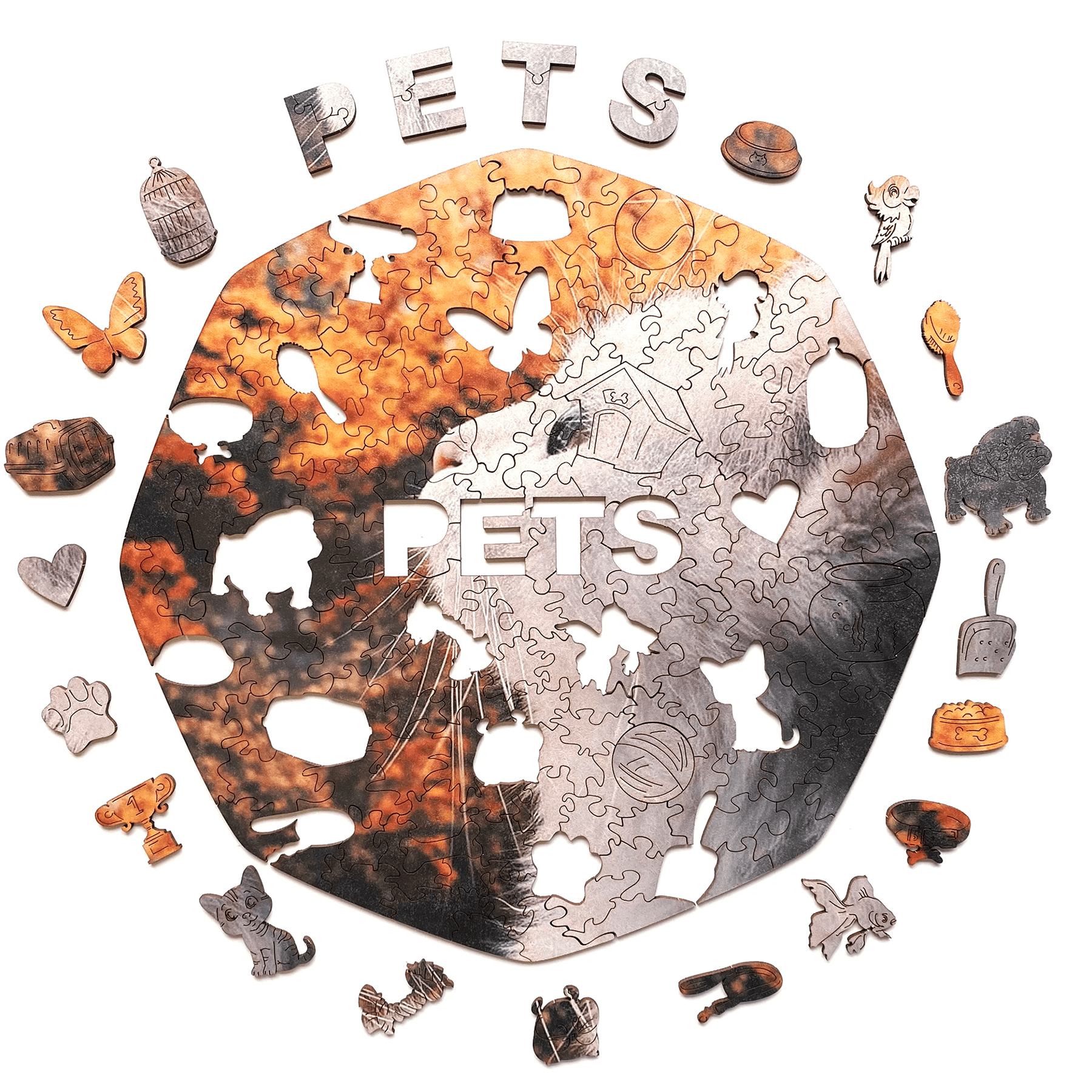 Custom Wooden Puzzle - Pets - Woods Story