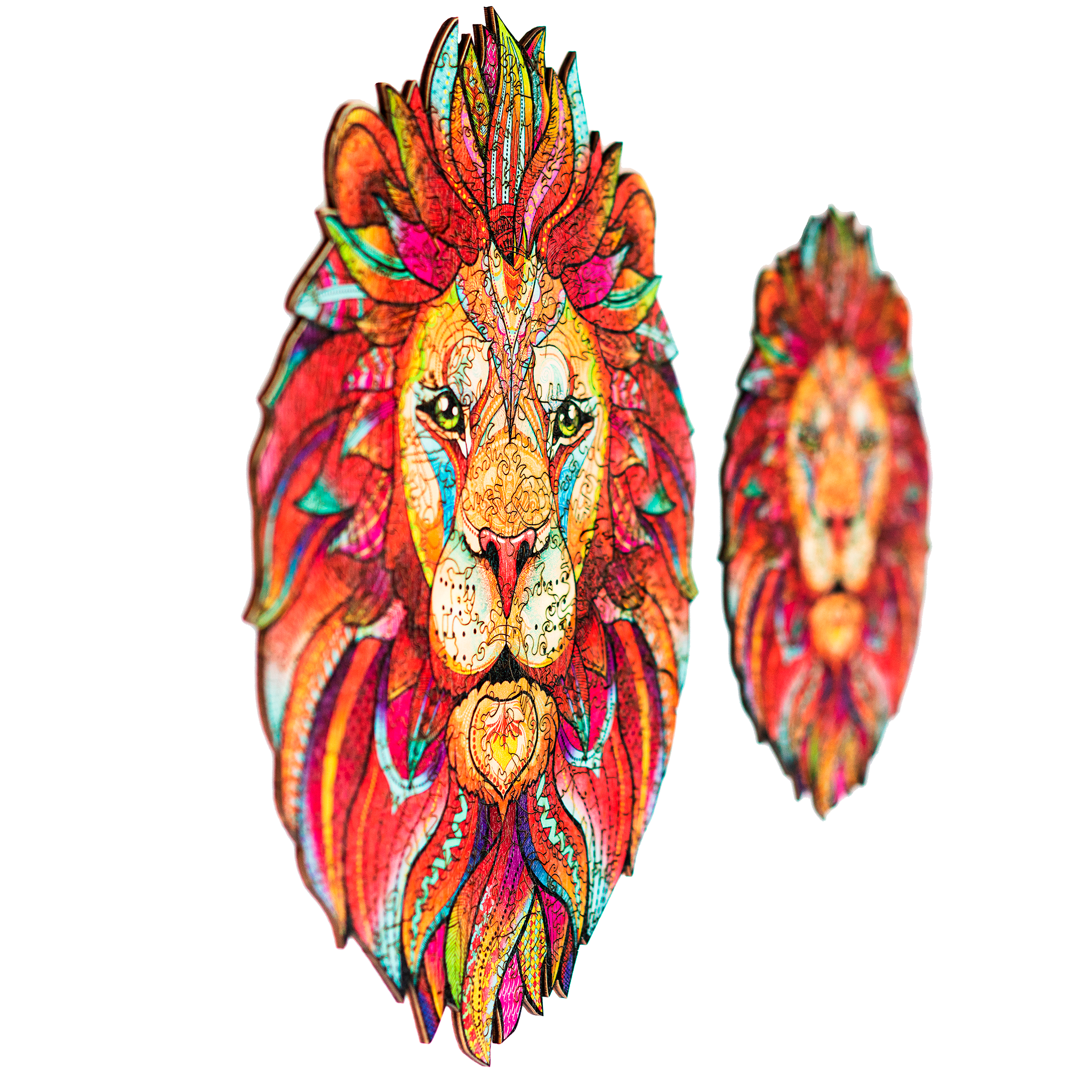 Wooden Jigsaw Puzzle Lion - Woods Story