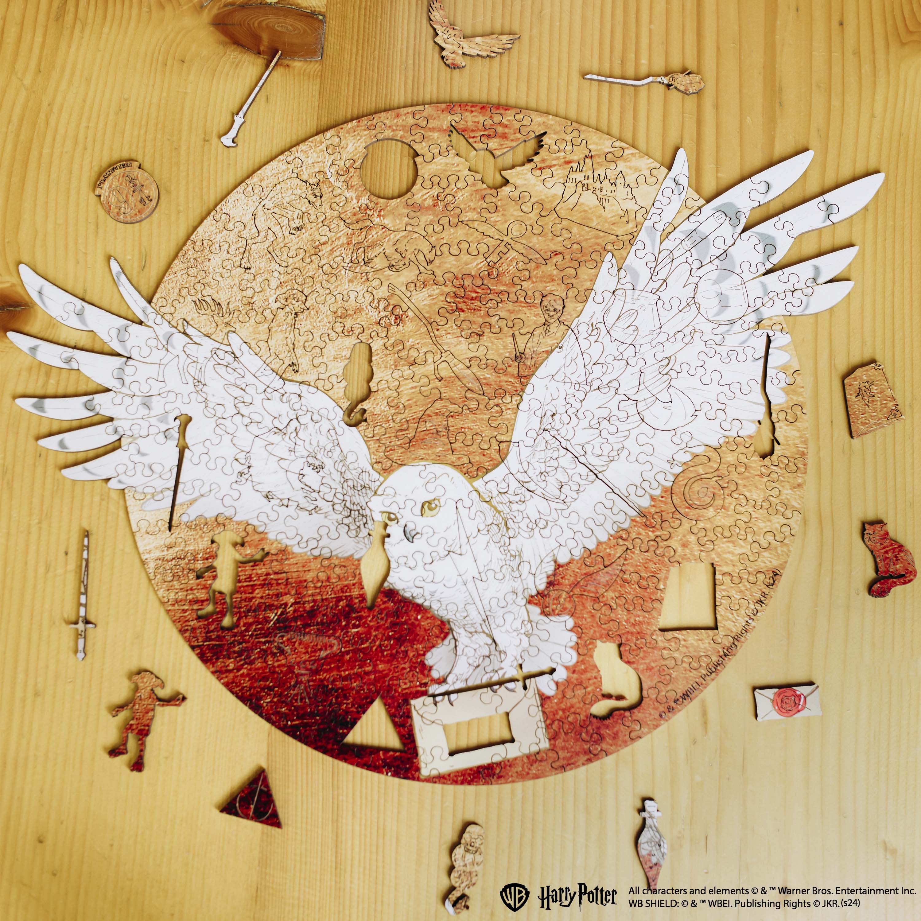 Wooden jigsaw puzzle Harry Potter Hedwig™