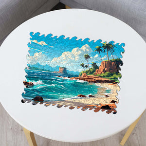 Wooden Jigsaw Puzzle Ocean view