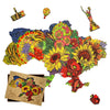 Wooden Jigsaw Puzzle Map Of Ukraine Color
