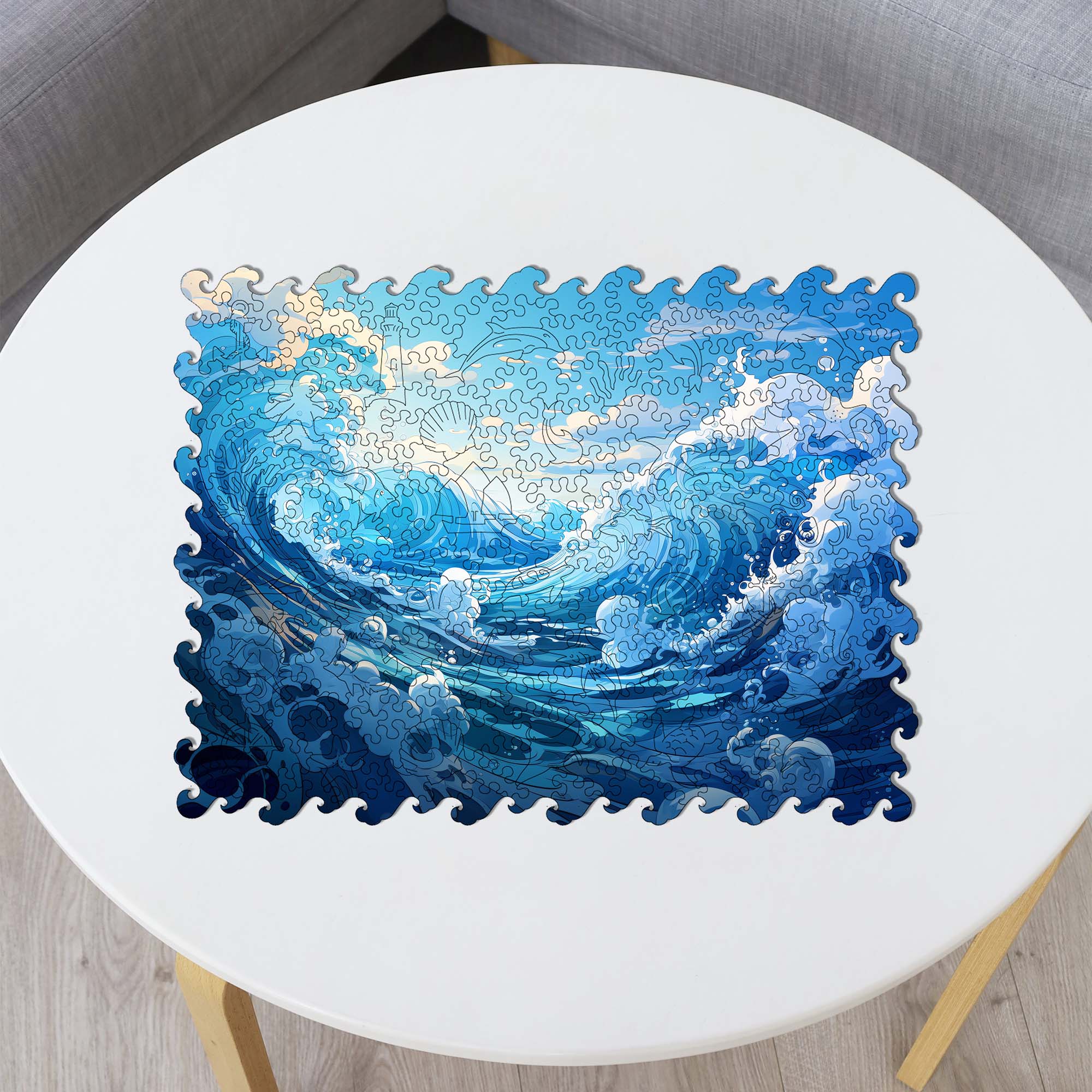 Wooden Jigsaw Puzzle Water