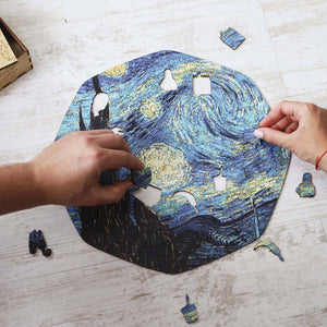 Wooden Jigsaw Puzzle The Starry Night (Vincent van Gogh)