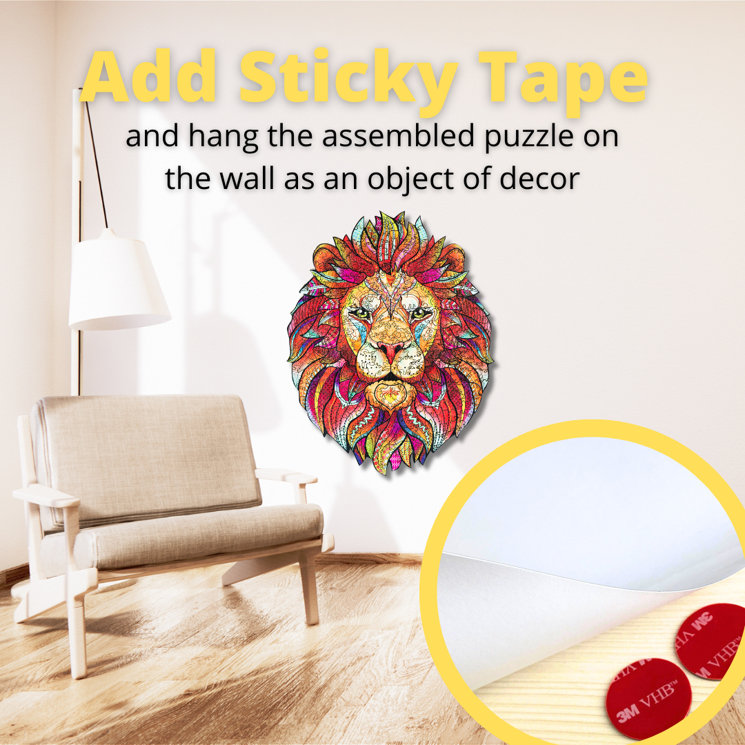 Wooden Jigsaw Puzzle Lion