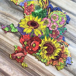 Wooden Jigsaw Puzzle Map Of Ukraine Color