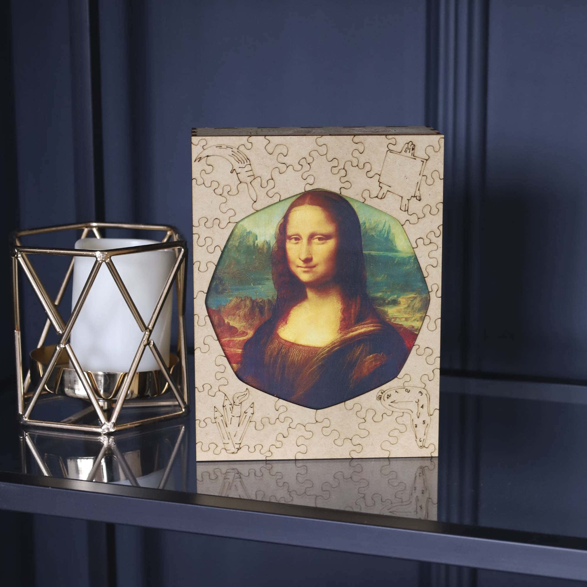 Wooden Jigsaw Puzzle Mona Lisa (Leonardo da Vinci)