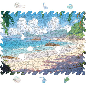 Wooden Jigsaw Puzzle Beautiful sea landscape