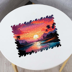 Wooden Jigsaw Puzzle Sea sunset