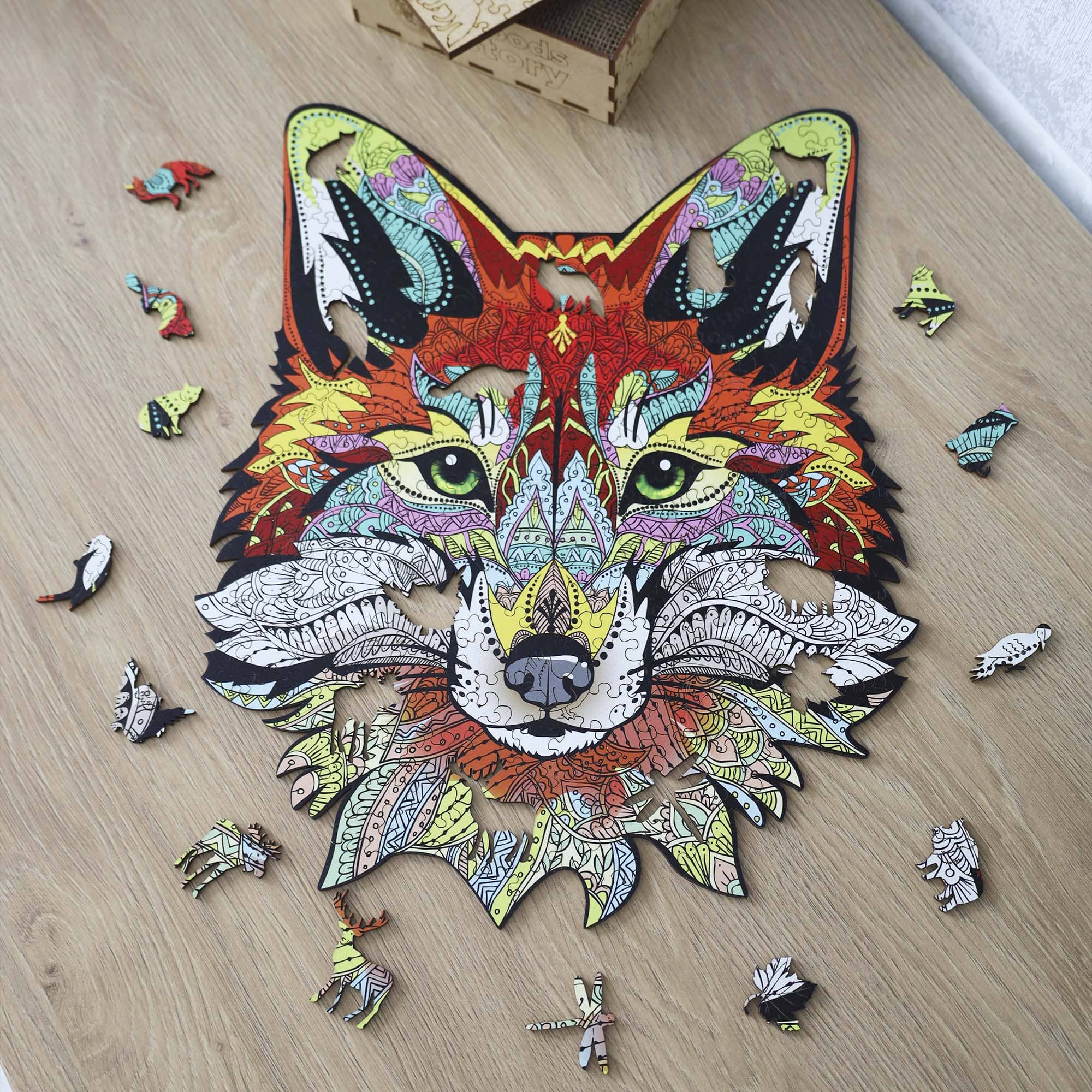 Wooden Jigsaw Puzzle Fox