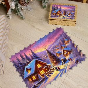 Wooden Jigsaw Puzzle Christmas Eve