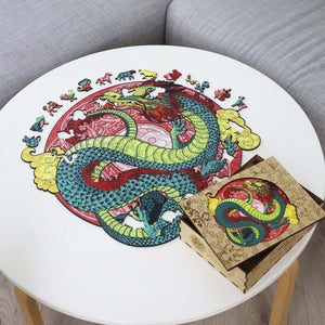 Wooden Jigsaw Puzzle Dragon