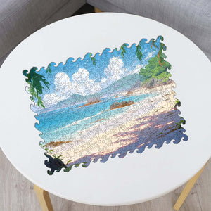 Wooden Jigsaw Puzzle Beautiful sea landscape