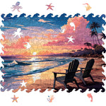 Wooden Jigsaw Puzzle Summer beach