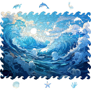 Wooden Jigsaw Puzzle Water