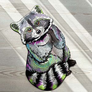 Wooden Jigsaw Puzzle Raccoon