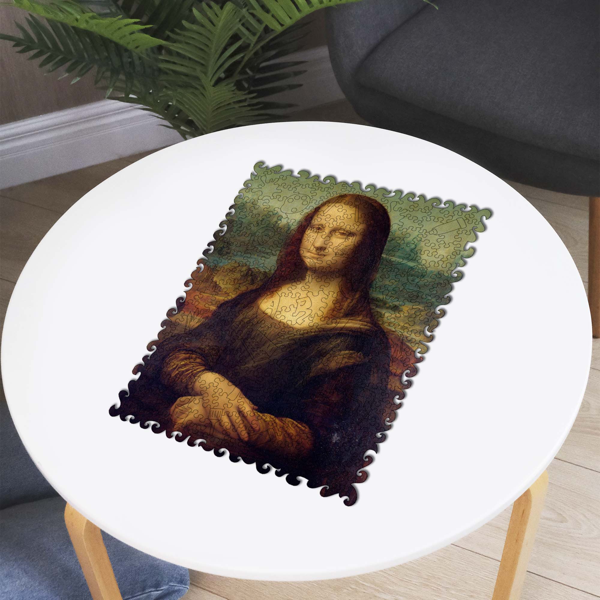 Wooden Jigsaw Puzzle Mona Lisa (Leonardo da Vinci)