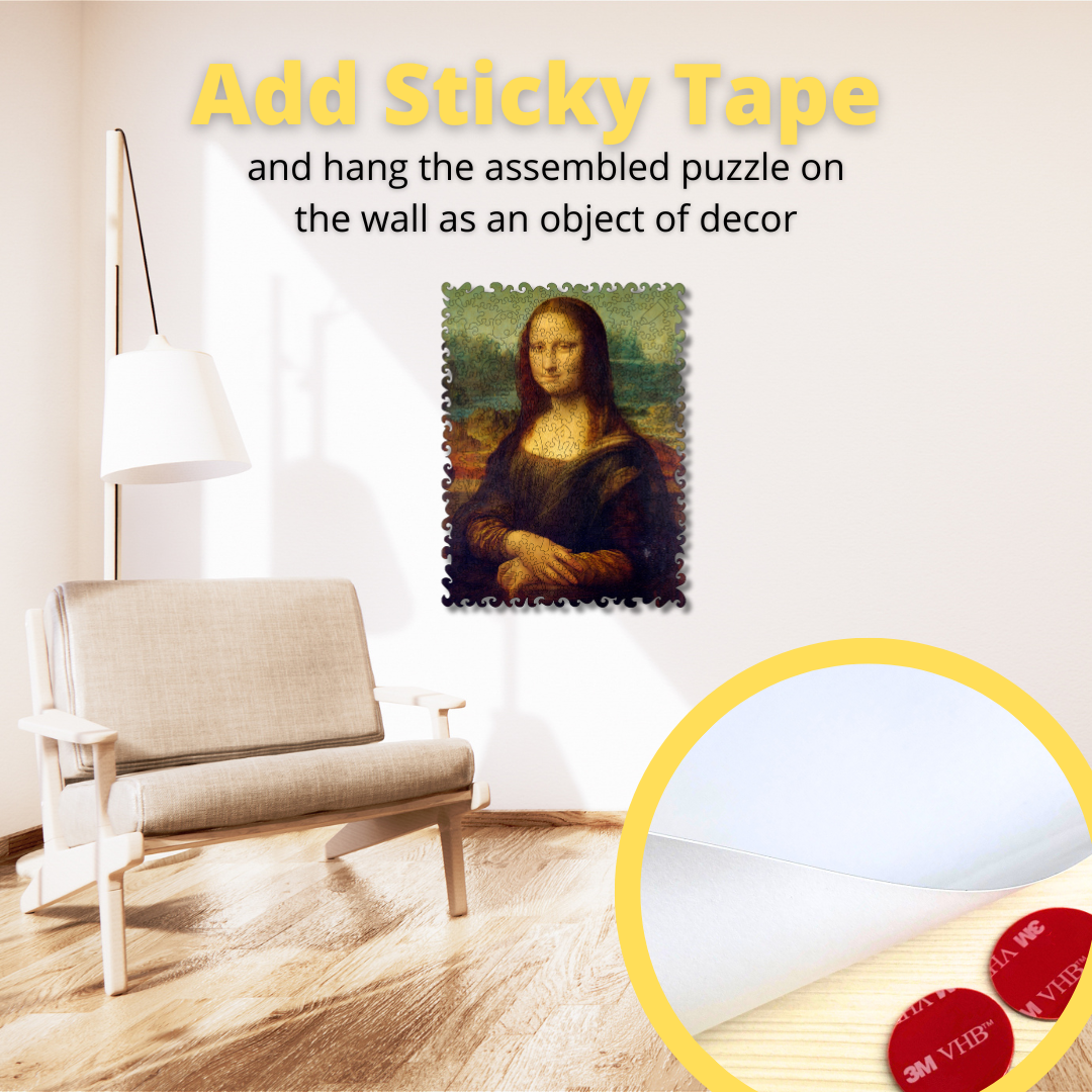 Wooden Jigsaw Puzzle Mona Lisa (Leonardo da Vinci)