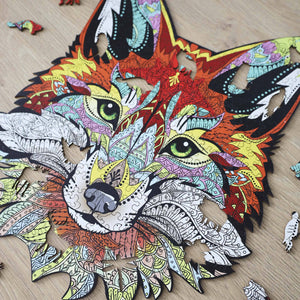 Wooden Jigsaw Puzzle Fox