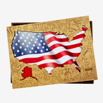 Wooden Jigsaw Puzzle USA Map