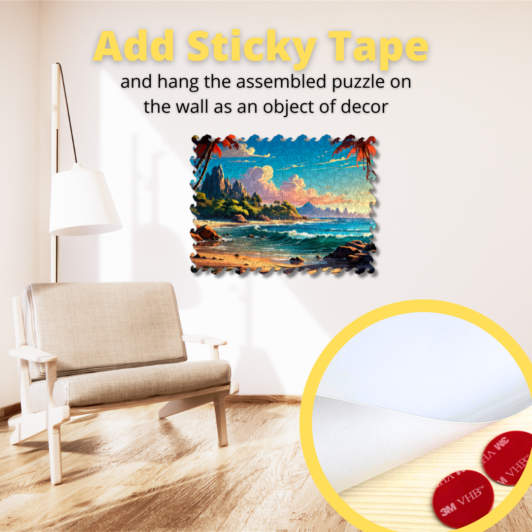 Wooden Jigsaw Puzzle Sea landscape