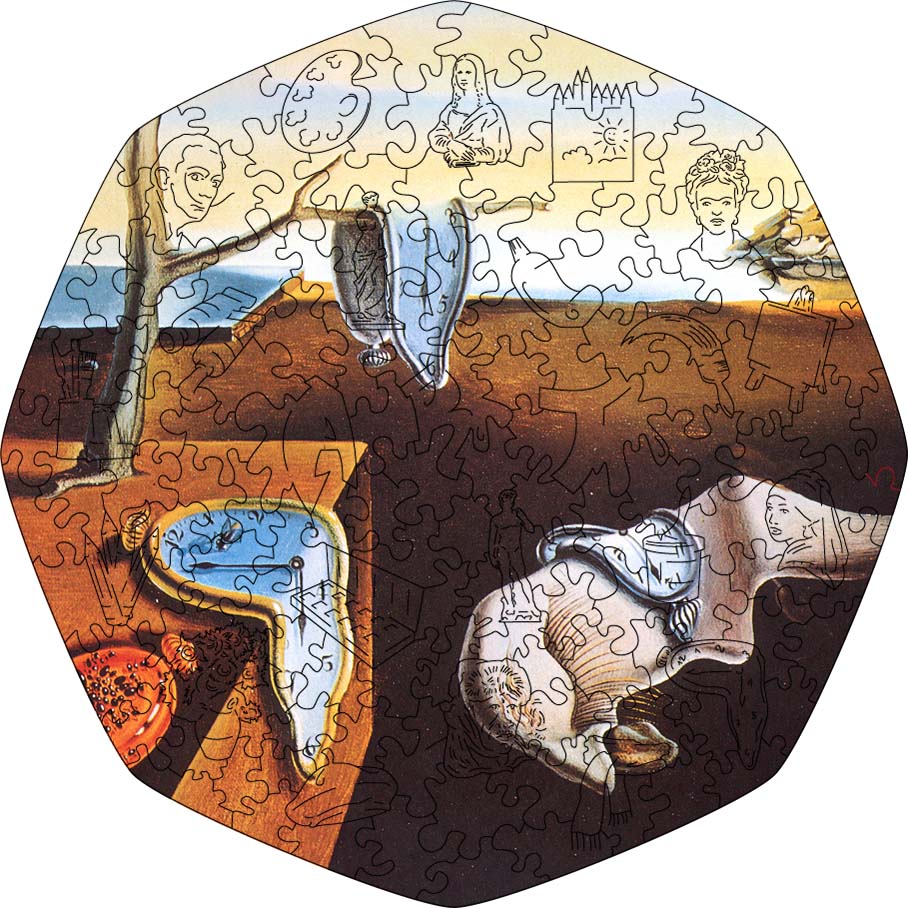 Wooden Jigsaw Puzzle The Persistence of Memory (Salvador Dali)